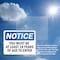 Signmission Must Be At Least 18 Years Of Age To Enter OSHA Notice Sign, Plastic, 10in W x 7in L, 2PK OS-2PACK-NS-P-710-L-15964 - alternate 6